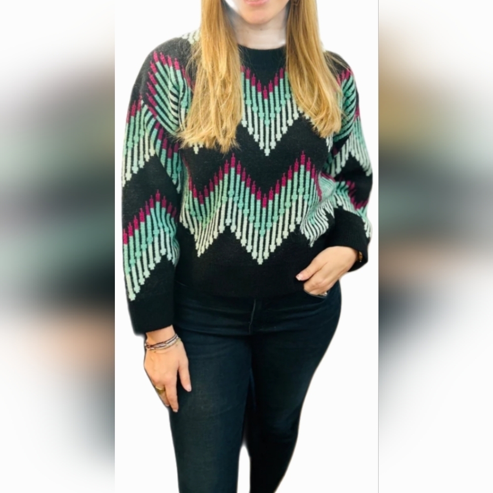 Lilli Sidonio Patterned Urban Pop Sweater